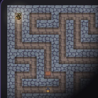 The Caverns world in Foglet, mostly hidden in fog