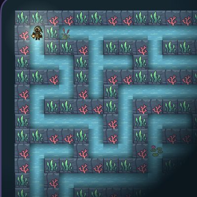 The Drowned Halls world in Foglet, mostly hidden in fog
